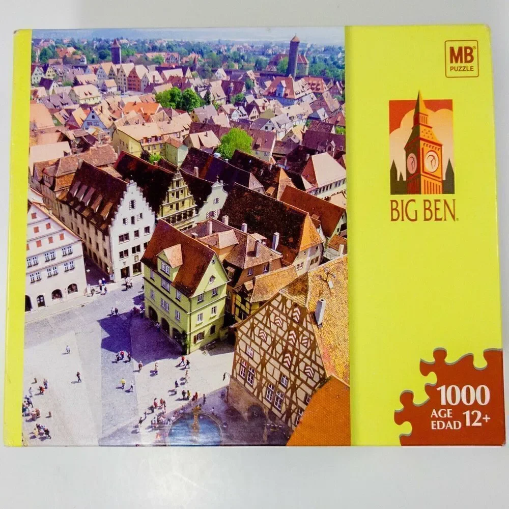 Big Ben 1000 Piece Puzzle Medieval Town Rothenberg Germany